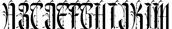 Xerathos Font UPPERCASE