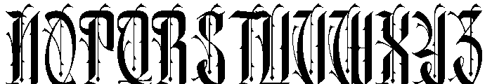 Xerathos Font UPPERCASE