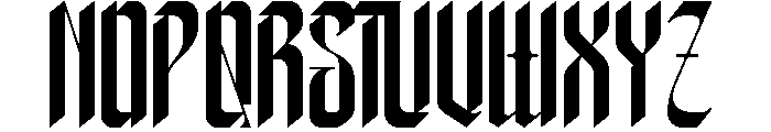 Xerathos Font LOWERCASE