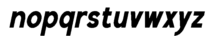 Xerihal Italic Font LOWERCASE