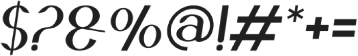 Xekado Kabetho Italic otf (400) Font OTHER CHARS