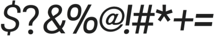 Xenon Nue Medium_Italic otf (500) Font OTHER CHARS