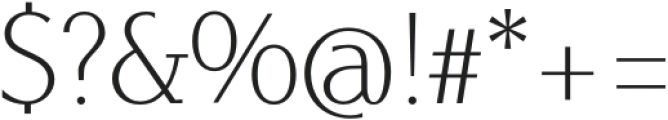 Xenta-Serif Thin otf (100) Font OTHER CHARS