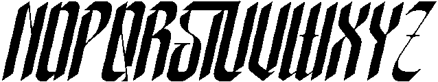 Xerathos Italic otf (400) Font LOWERCASE