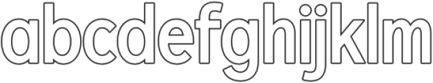 Xerifut Outline otf (400) Font LOWERCASE