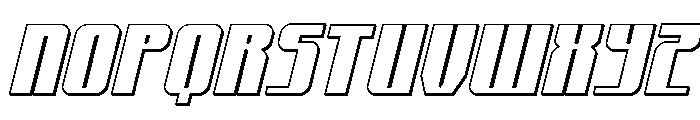 Xeno-Seeker 3D Italic Font UPPERCASE
