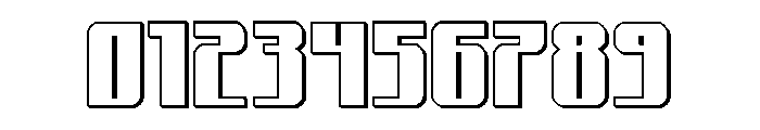 Xeno-Seeker 3D Font OTHER CHARS