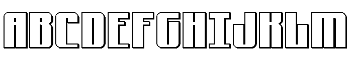 Xeno-Seeker 3D Font UPPERCASE