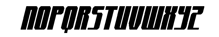 Xeno-Seeker Condensed Italic Font UPPERCASE