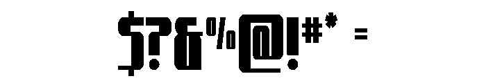 Xeno-Seeker Condensed Font OTHER CHARS