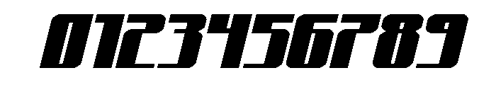 Xeno-Seeker Expanded Italic Font OTHER CHARS