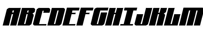 Xeno-Seeker Expanded Italic Font UPPERCASE