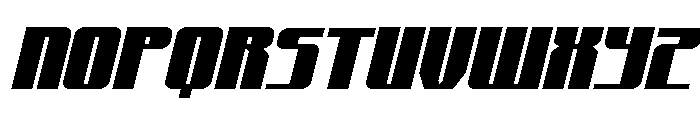 Xeno-Seeker Expanded Italic Font UPPERCASE