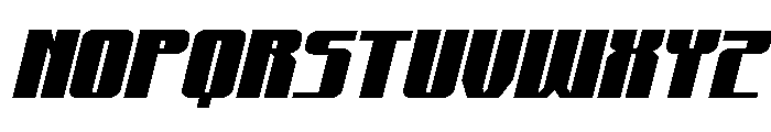 Xeno-Seeker Expanded Italic Font LOWERCASE