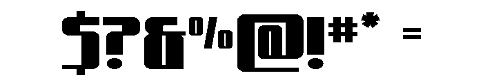 Xeno-Seeker Expanded Font OTHER CHARS