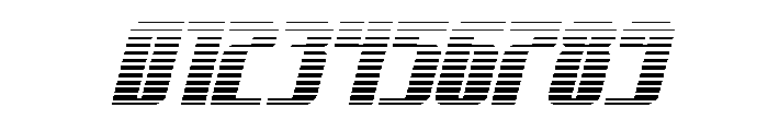 Xeno-Seeker Gradient Italic Font OTHER CHARS