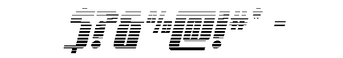 Xeno-Seeker Gradient Italic Font OTHER CHARS