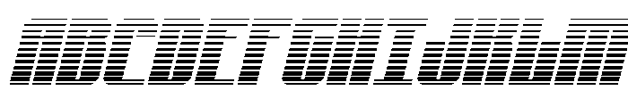 Xeno-Seeker Gradient Italic Font UPPERCASE