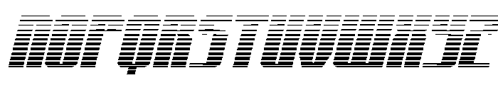 Xeno-Seeker Gradient Italic Font UPPERCASE
