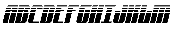 Xeno-Seeker Halftone Italic Font UPPERCASE