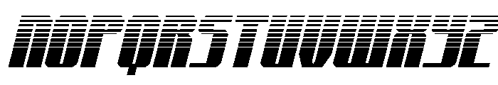 Xeno-Seeker Halftone Italic Font UPPERCASE