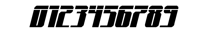 Xeno-Seeker Laser Italic Font OTHER CHARS