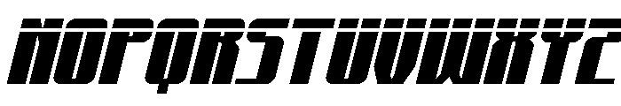 Xeno-Seeker Laser Italic Font LOWERCASE
