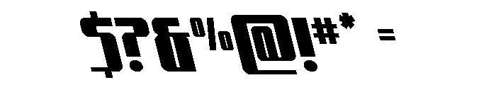 Xeno-Seeker Leftalic Font OTHER CHARS