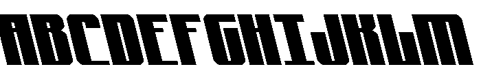 Xeno-Seeker Leftalic Font UPPERCASE