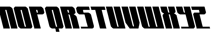 Xeno-Seeker Leftalic Font UPPERCASE