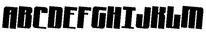 Xeno-Seeker Rotated 2 Font UPPERCASE