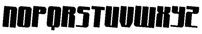 Xeno-Seeker Rotated 2 Font UPPERCASE