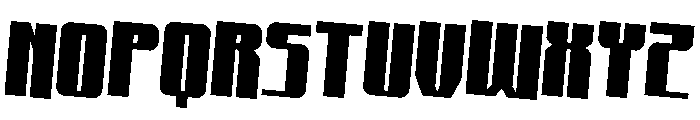 Xeno-Seeker Rotated 2 Font LOWERCASE