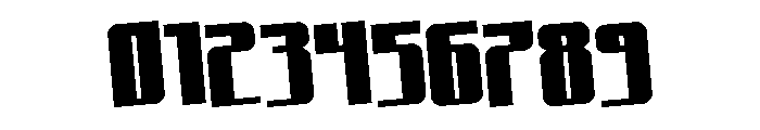 Xeno-Seeker Rotated Font OTHER CHARS