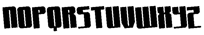 Xeno-Seeker Rotated Font UPPERCASE