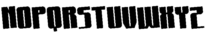 Xeno-Seeker Rotated Font LOWERCASE