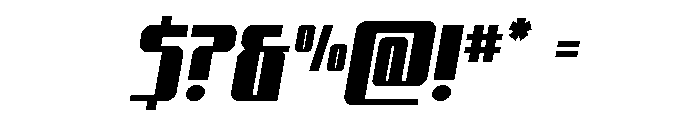 Xeno-Seeker Semi-Italic Font OTHER CHARS