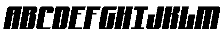 Xeno-Seeker Semi-Italic Font UPPERCASE