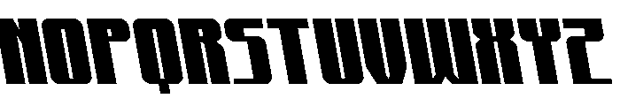 Xeno-Seeker Semi-Leftalic Font LOWERCASE