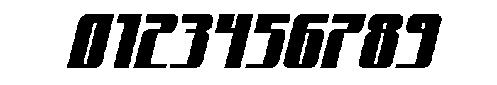 Xeno-Seeker Spaced Italic Font OTHER CHARS