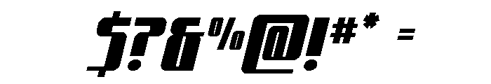 Xeno-Seeker Spaced Italic Font OTHER CHARS