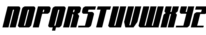 Xeno-Seeker Spaced Italic Font UPPERCASE