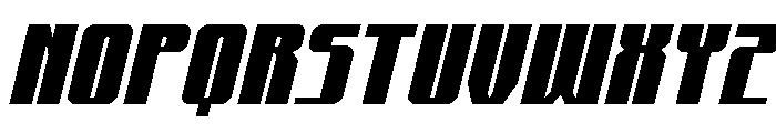 Xeno-Seeker Spaced Italic Font LOWERCASE