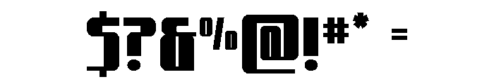 Xeno-Seeker Spaced Font OTHER CHARS