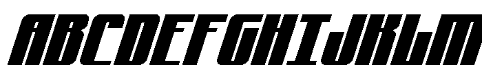 Xeno-Seeker Super-Italic Font UPPERCASE