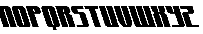 Xeno-Seeker Super-Leftalic Font UPPERCASE