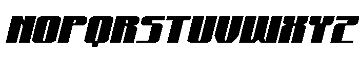 Xeno-Seeker Wide Italic Font LOWERCASE