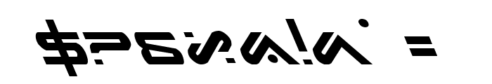 Xephyr Leftalic Font OTHER CHARS