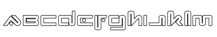 Xephyr Outline Font LOWERCASE