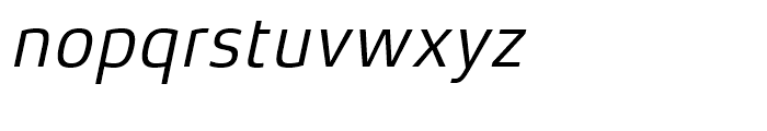 Xenois Sans Italic Font LOWERCASE